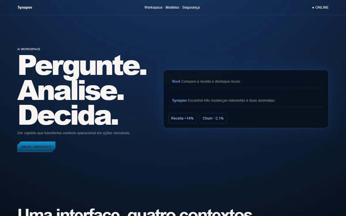 Prévia do template AI product